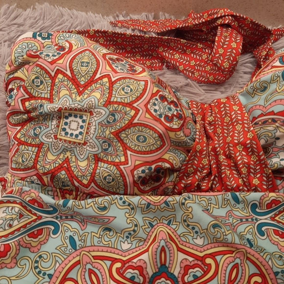 Antonio Melani Bandeau Tankini Size Large - Picture 3 of 9